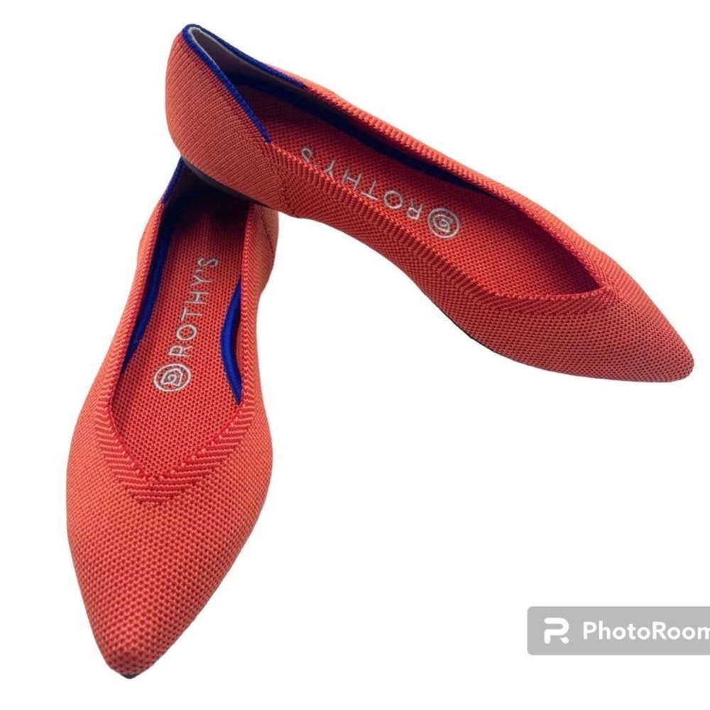 Rothy's The Point in Persimmon, Size: 9 Color: Orange